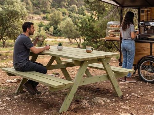 שולחן קקל בינוני - 150x160